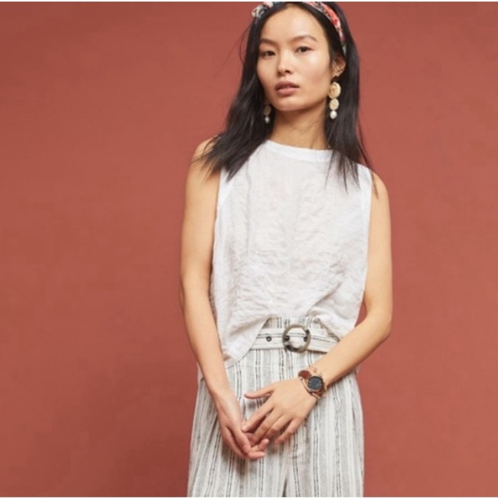 Cloth &Stone by Anthropologie Cropped Tie Back Top - Picture 1 of 4